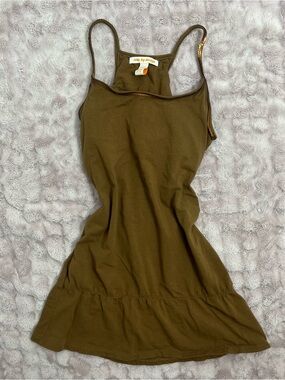 Love By Design Brown Racerback Long shirt with Sequin Straps